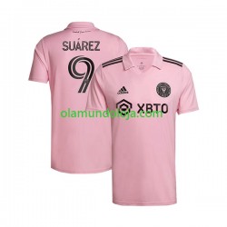 Camisola Inter Miami Suárez Luis 9 Homem Equipamento Primeiro 2023-2024 Manga Curta